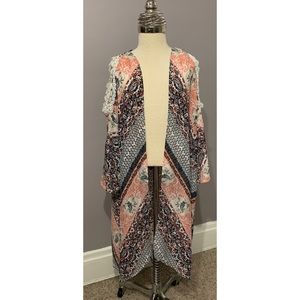 Cold Shoulder Bohemian Duster